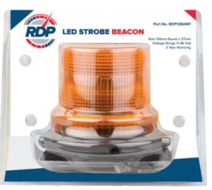 RED DOG AMBER STROBE BEACON FIXED MOUNT RDP128AMF