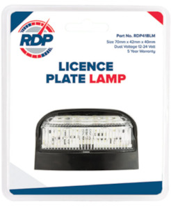 RED DOG LED LICENCE PLATE LAMP RDP41BLM
