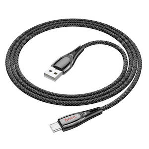Cables: hoco Nylon Braided USB-A to Type-C 3A Charging Data Cable 1.2m U133