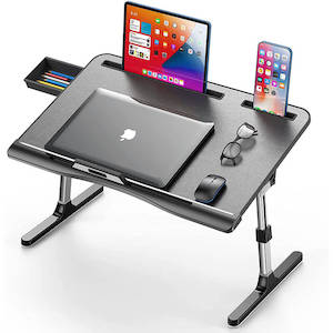 Mobie PVC Leather Foldable Laptop Bed Tray Desk F8L
