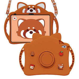 iPad 6th 9.7 2018 Lesser Panda Protection Case with Foldable Kickstand