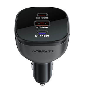 Acefast Multi-Port Fast Car Charger Type-C & USB-A 165W (100W+65W) B14
