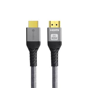 Mobie 8K Dual HDMI High-Definition Braided Wire Video Cable 1m