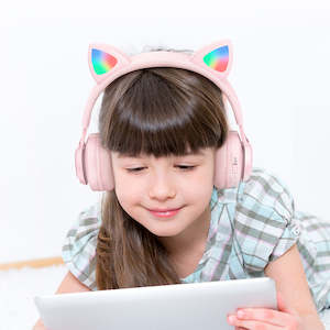 Wireless Headphones: hoco. Cat Ear Bluetooth Headphones for Girls and Kids Ages 3+ W39