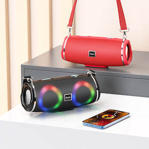 Speakers: hoco. Portable Premium Bluetooth Speaker Built in LED Lights HC12