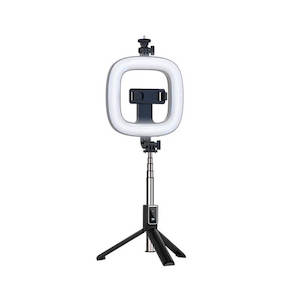 Ring Lights: Mobie 6 Inch Portable LED Ring Fill Light Self Timer Pole with Universal Base & Phone Holder