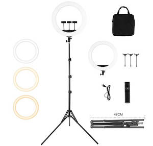 Ring Lights: HQ 21 inch 53cm LED Soft Ring Light with 1.9M Tripod Stand 3 Phone Holders