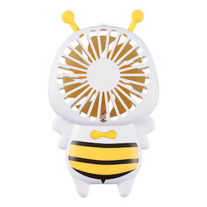 Cooling Fans: Mobie Portable Handheld Bee Mini Fan with Night Ligh & Lanyard