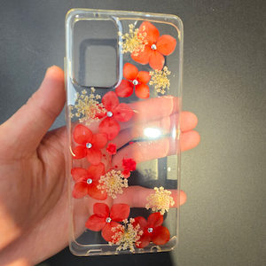 Sale: Samsung Galaxy A02s 2021 Real Flower Back TPU Shockproof Case