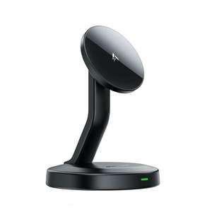 Chargers Power Accessories: Acefast Magsafe 15W Wireless Charging Desktop Stand with LED Light E26