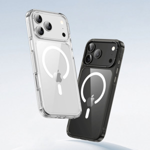 Phones: iPhone 17 Pro Aurora Magsafe Series Crystal Transparent Phone Case