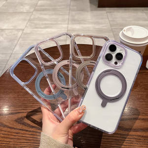 Phones: iPhone 16 Pro Max Ice Armor O2L Series Magsafe Clear Case with Ring Stand