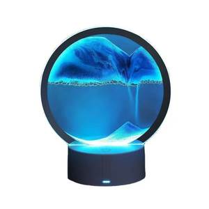 Lights: Mobie Fluid Sand Art Lamp Dynamic 3D Motion Night Light