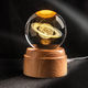 Mobie 3D Rotating Saturn Crystal Ball Night Light