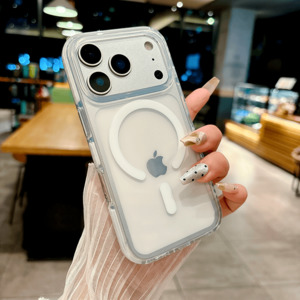 Sale: iPhone 17 Pro Max IMD Transparent Airbag Shockproof MagSafe Phone Case