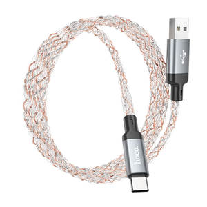 Cables: Hoco Colorful LED USB A to Type C Charging Cable 1M U112