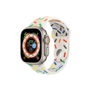 Coteci Rainbow Edition Liquid Silicone Apple Watch Sport Band 21049