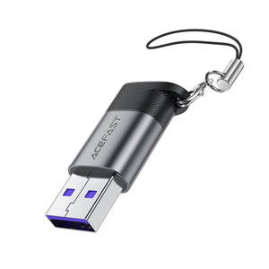 Chargers Power Accessories: Acefast Type-C to USB-A Adapter 10Gbps Data Sync and 27W Charging Support J8