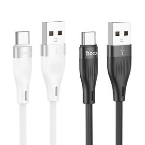 Cables: Hoco PVC Strong Shell 3A Charging Type-C to USB-A Cable DU45