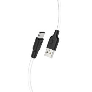 Cables: Hoco Silicone USB-A to Type-C Charging Data Cable 2m X21 Plus