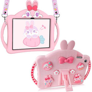 iPad Pro 11 2020 Cute Rabbit Protection Case with Foldable Kickstand