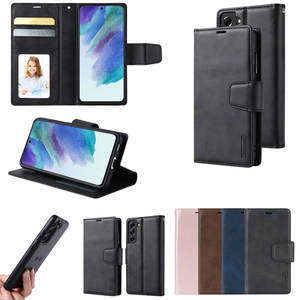 Phones: Samsung Galaxy S26 2026 Hanman Miro Leather 2-in-1 Wallet Case with Magnetic Back