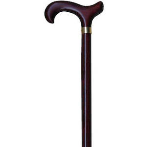 Crutches Canes: Birch with Brass Collar Timber Cane