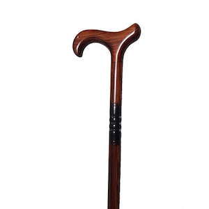 Crutches Canes: Scorched Cherry Tri Derby Timber Cane