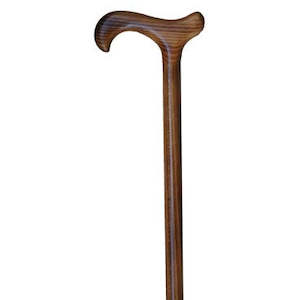 Crutches Canes: Scorched Beech Derby Timber Cane