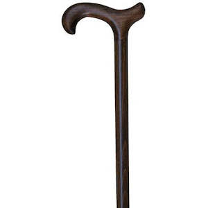Crutches Canes: Dark Beech Derby Timber Cane