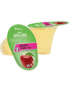 Dysphagia Food Suppliments: Apple Juice Thickened