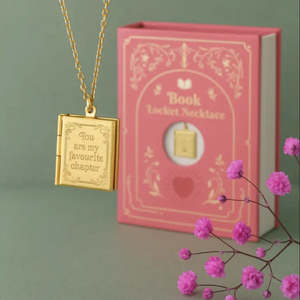 Giftware: Book Shaped Locket Necklace