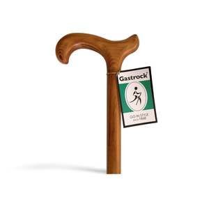 Handcrafted Scorched Beech Walking Cane - Natural Wood Walking Stick