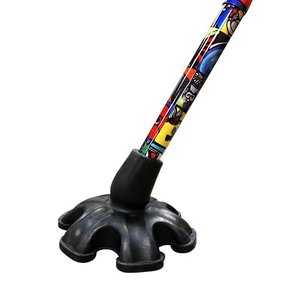 Walking Sticks: Self Standing Walking Stick Tip - 6-Point Anti-Slip Base