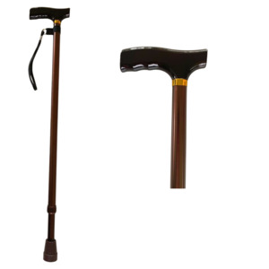 Walking Sticks: T Handle Walking Stick - Bronze Lightweight Cane