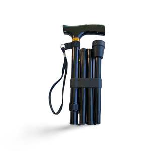 Walking Sticks: Folding Walking Stick - Black Colour