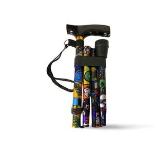 Lightweight Folding Canes Walking Sticks: Folding Walking Stick – Kiwiana Pattern
