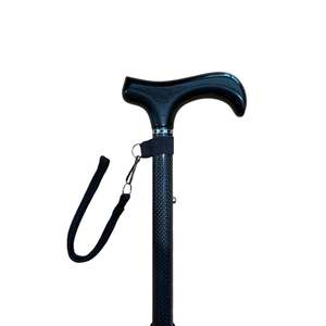 Carbon Fibre Walking Stick Bundle (Ultra Lightweight Cane + Wrist Strap) - *Bundle*