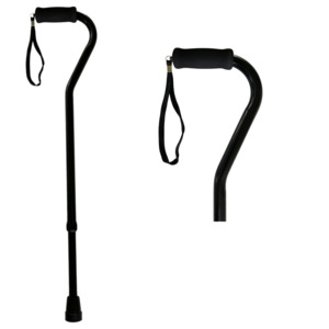 Lightweight Canes Walking Sticks: Swan Handle Walking Cane – Black Lightweight Walking Stick