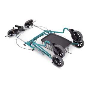 Pacer Gutter Walking Frame - 8" Wheels, Forearm Support