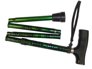 Walking Stick – T Handle Folding, Hue Colour - Mobility Warehouse