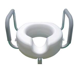 Products: Raised Toilet Seat 3" with Handles - Mobility Warehouse