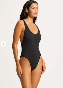 Accessories: SEAFOLLY - Retro One Piece (Black)