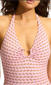 Accessories: SEAFOLLY - Ring Front Halter One Piece