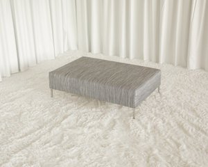 Rowen Ottoman with Metal Legs - Modern Chair