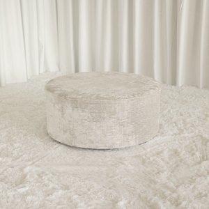 Round Ottoman on Glides - Modern Chair