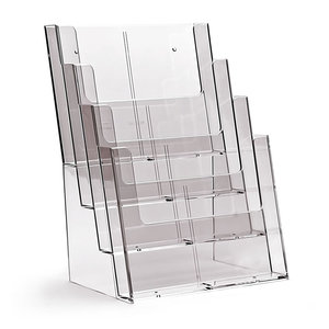 Products: 4 Compartment A4 Portrait Brochure Holder (also for wall mounting) 4C230
