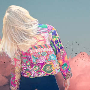 Jacket: One of a Kind, Recycled Pink Waistcoat (M)