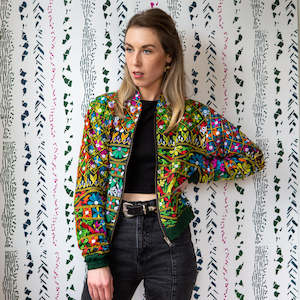 Festival: One-of-a-Kind, Recycled Bomber (S - M)
