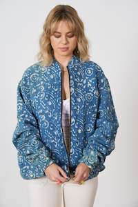 Mens: One of a Kind Blue Bomber Jacket
